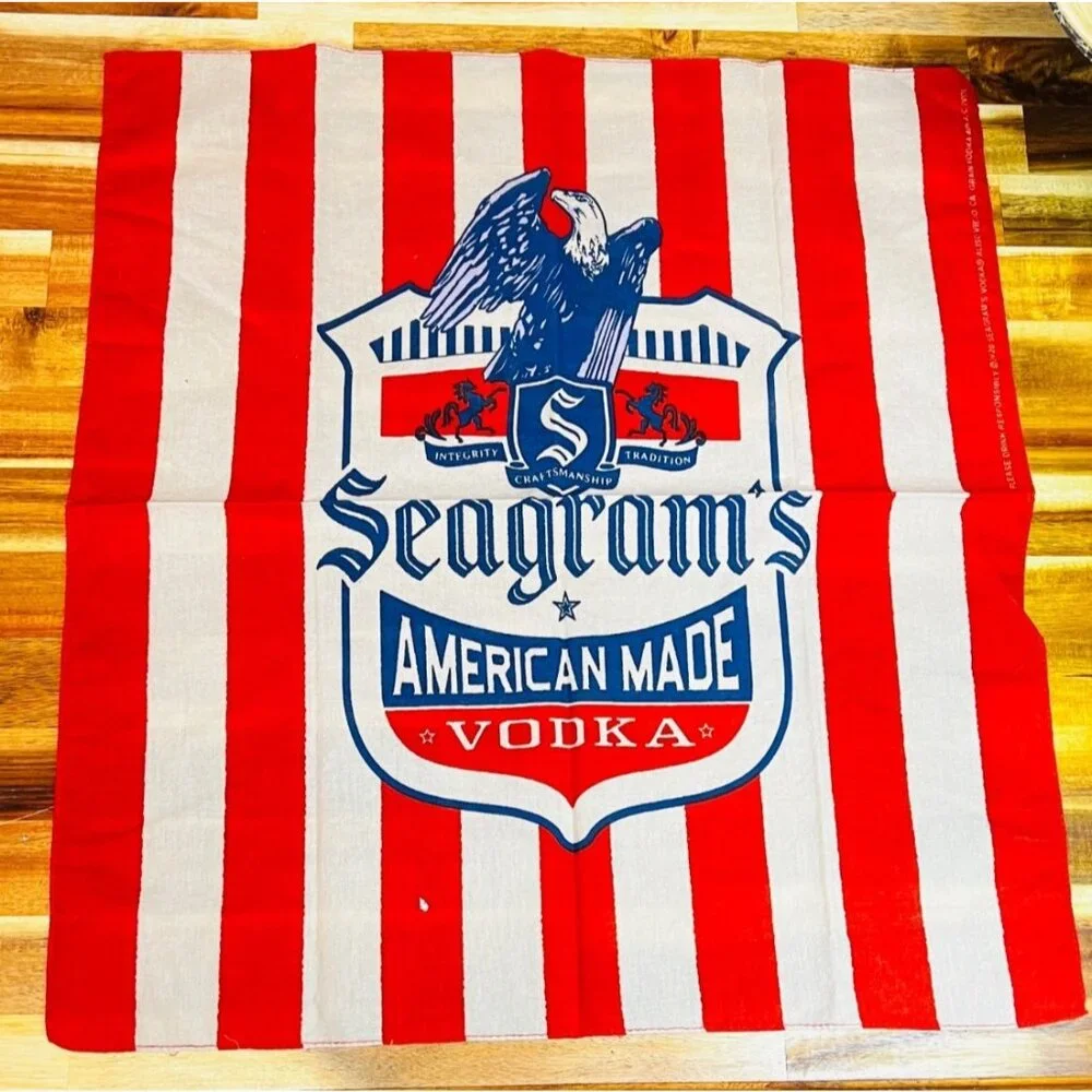 2 bandanas, Seagrams Vodka  & Skewball Whiskey